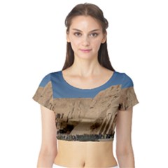 Abu Simble  Short Sleeve Crop Top by StarvingArtisan