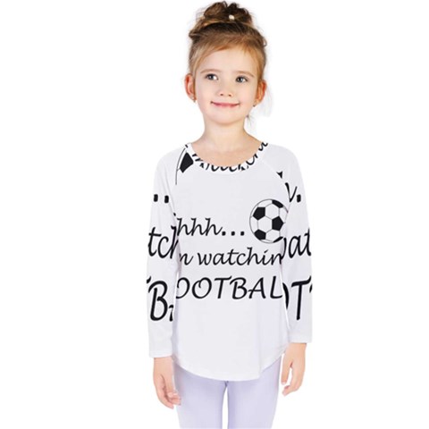 Football Fan  Kids  Long Sleeve Tee by Valentinaart