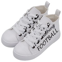 Football Fan  Kid s Mid-top Canvas Sneakers by Valentinaart