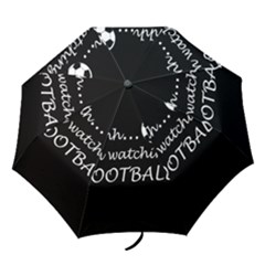 Football Fan  Folding Umbrellas by Valentinaart