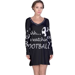 Football Fan  Long Sleeve Nightdress by Valentinaart