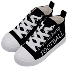 Football Fan  Kid s Mid-top Canvas Sneakers by Valentinaart