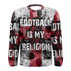 Football Is My Religion Men s Long Sleeve Tee by Valentinaart