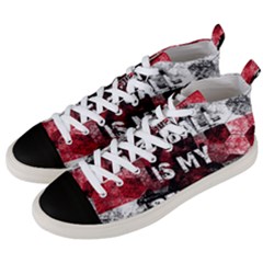 Football Is My Religion Men s Mid-top Canvas Sneakers by Valentinaart