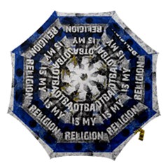 Football Is My Religion Hook Handle Umbrellas (medium) by Valentinaart