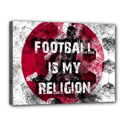 Football Is My Religion Canvas 16  X 12  by Valentinaart