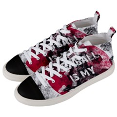 Football Is My Religion Men s Mid-top Canvas Sneakers by Valentinaart