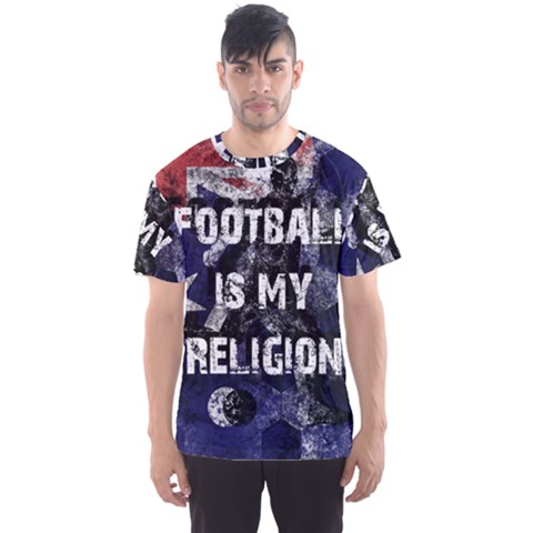 Football Is My Religion Men s Sports Mesh Tee by Valentinaart