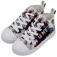 Football Is My Religion Kid s Mid-top Canvas Sneakers by Valentinaart