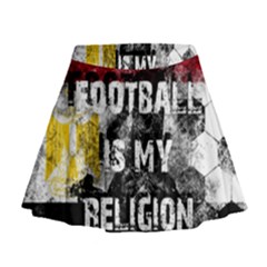 Football Is My Religion Mini Flare Skirt by Valentinaart