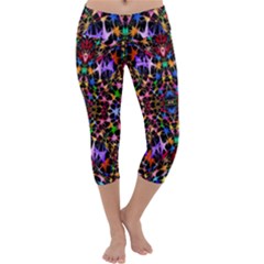 Colorful-16 Capri Yoga Leggings by ArtworkByPatrick