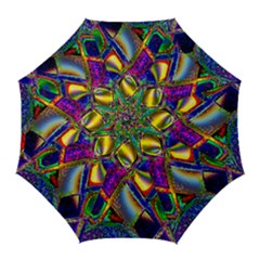 Abstract Digital Art Golf Umbrellas by Sapixe