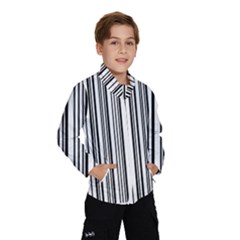 Barcode Pattern Wind Breaker (kids) by Sapixe