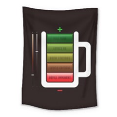 Black Energy Battery Life Medium Tapestry by Sapixe