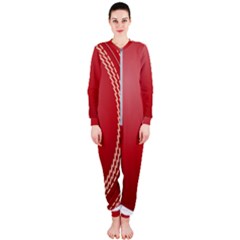 Cricket Ball Onepiece Jumpsuit (ladies)  by Sapixe