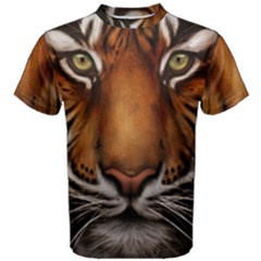 The Tiger Face Men s Cotton Tee by Nexatart