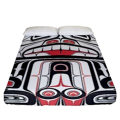 Ethnic Traditional Art Fitted Sheet (california King Size) by Sapixe