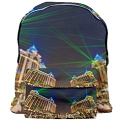 Galaxy Hotel Macau Cotai Laser Beams At Night Giant Full Print Backpack by Sapixe