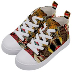 Hail Fine Art Print Kid s Mid-top Canvas Sneakers by Sapixe