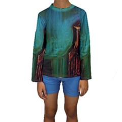 Ceramics Of Ancient Land 10 Kids  Long Sleeve Swimwear by bestdesignintheworld