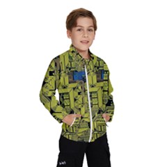 Technology Circuit Board Wind Breaker (kids) by Sapixe