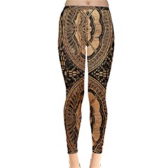 The Art Of Batik Printing Inside Out Leggings by Sapixe