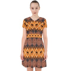 Traditiona  Patterns And African Patterns Adorable In Chiffon Dress by Sapixe