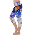 ceramic jur and sunlowers Capri Yoga Leggings View2