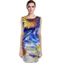 ceramic jur and sunlowers Sleeveless Velvet Midi Dress View1