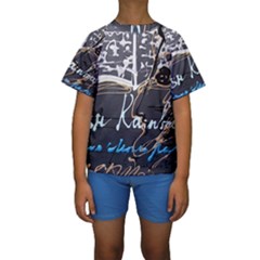 Dscf1638 - Written Poems Kids  Short Sleeve Swimwear by bestdesignintheworld