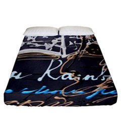 Dscf1638 - Written Poems Fitted Sheet (california King Size) by bestdesignintheworld