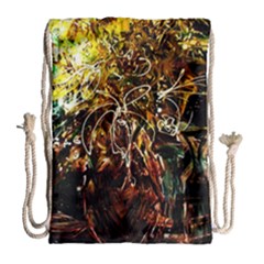 Dscf3438 - Golden Flowers In Ceramics Drawstring Bag (large) by bestdesignintheworld