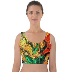 Tiger Lillis   1 Velvet Crop Top by bestdesignintheworld