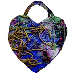 Moment Of The Haos 12 Giant Heart Shaped Tote by bestdesignintheworld