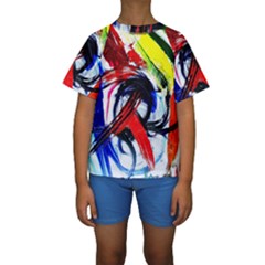 Lets Forget The Black Squere 1 Kids  Short Sleeve Swimwear by bestdesignintheworld