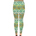 Colorful Tropical Print Pattern Inside Out Leggings View4