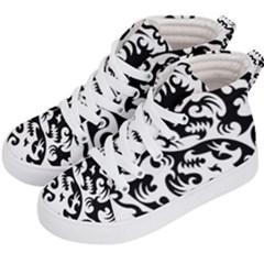 Ying Yang Tattoo Kid s Hi-top Skate Sneakers by Sapixe