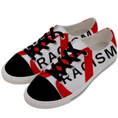 No Racism Men s Low Top Canvas Sneakers by demongstore