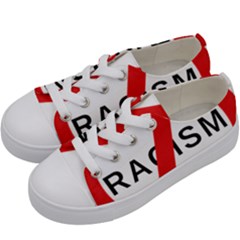 No Racism Kids  Low Top Canvas Sneakers by demongstore