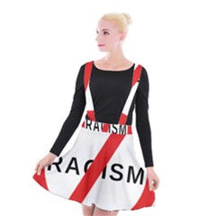 No Racism Suspender Skater Skirt by demongstore