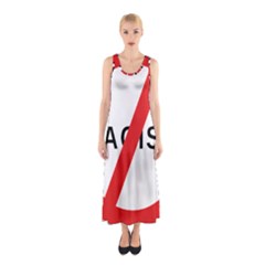 2000px No Racism Svg Sleeveless Maxi Dress by demongstore