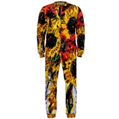 Sunflowers In A Scott House Onepiece Jumpsuit (men)  by bestdesignintheworld