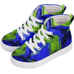 Point Of Equilibrium 7 Kid s Hi-top Skate Sneakers by bestdesignintheworld