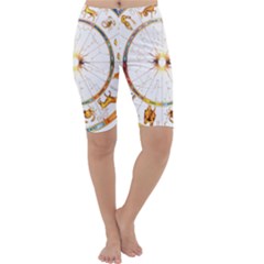 Zodiac  Institute Of Vedic Astrology Cropped Leggings  by Sapixe