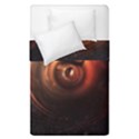 Steampunk Airship Sailing the Stars of Deep Space Duvet Cover Double Side (Single Size) View1