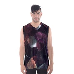 Crystals Background Design Luxury Men s Basketball Tank Top by Sapixe