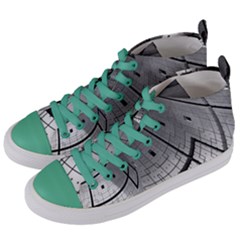 Graphic Design Background Women s Mid-top Canvas Sneakers by Sapixe