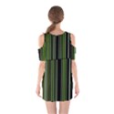 Shades of Green Stripes Striped Pattern Shoulder Cutout One Piece View2