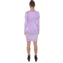 Soft Pink Watercolor Art Asymmetric Cut-Out Shift Dress View2