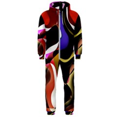 Abstract Full Colour Background Hooded Jumpsuit (men)  by Modern2018